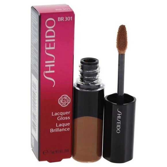 Shiseido Lacquer Lip Gloss # BR301 Mocha 0.25 Oz / 7.5 ml NEW IN BOX - Picture 3 of 6